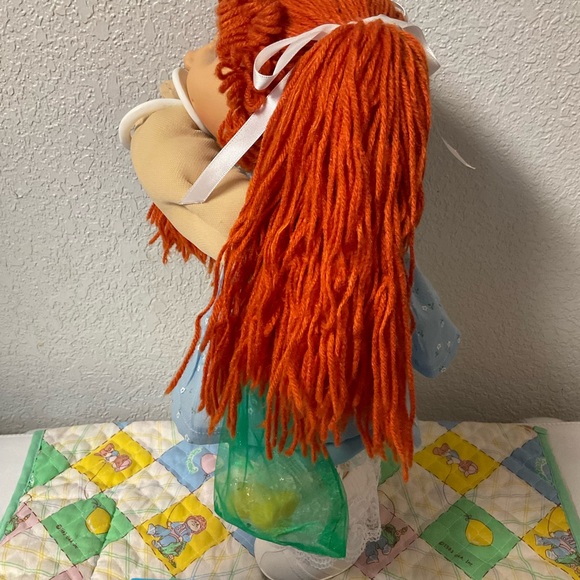 Vintage Cabbage Patch Kid Girl With Pacifier Red Hair Hong Kong OK Factory 1985 - Picture 5 of 9